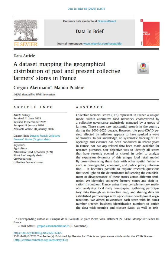 Akermann and Pradère, 2026 Data in Brief