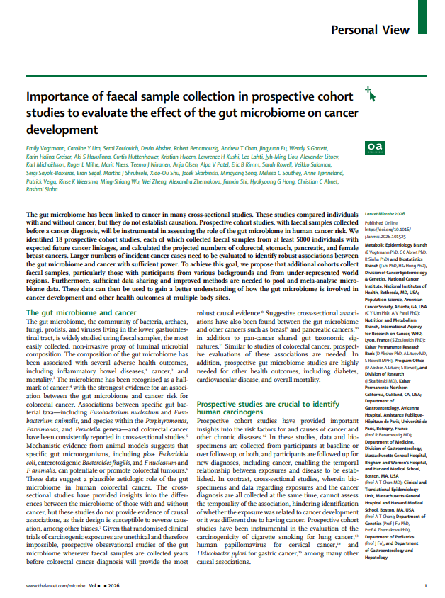 Vogtmann et al. 2026 The Lancet Microbe